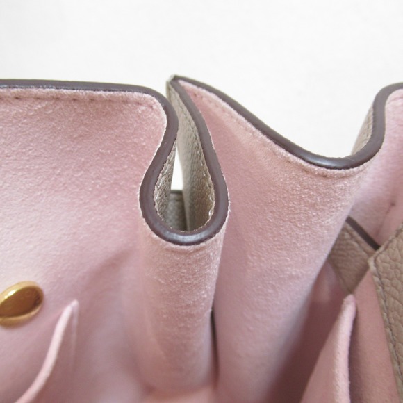 Louis Vuitton Lock Me Ever MM 2-Way Shoulder Bag Leather Taurillon Women's Gray - Picture 4 of 9